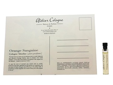 SAMPLE ATELIER COLOGNE Echant Orange Sanguine EDC 2 мл