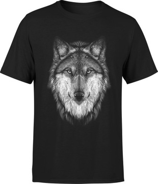 WILK KOSZULKA Z WILKIEM MĘSKA NADRUKIEM ROZM 3XL T-SHIRT MĘSKI TSHIRT