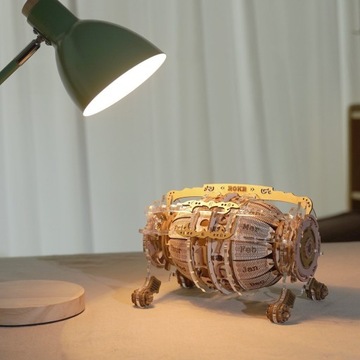 Деревянная модель Robotime 3D-календарь-головоломка