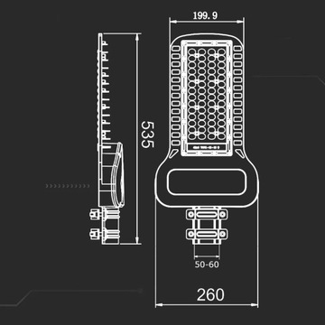 Светодиодный уличный светильник V-TAC SAMSUNG CHIP 150 Вт 6500 К