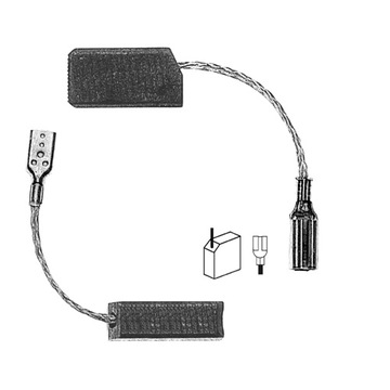 SZCZOTKI WĘGLOWE BOSCH GWS 850 C GWS850C 5x8