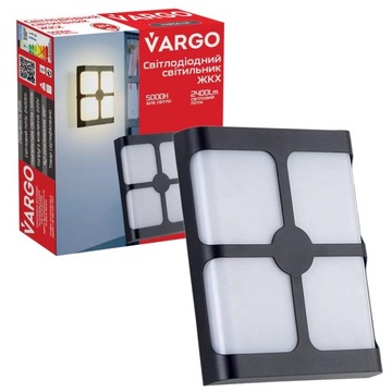 LAMPA ZEWNĘTRZNA ELEWACYJNA OGRODOWA ŚCIENNA KINKIET LED 24W VARGO 2400lm