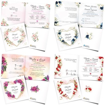 Свадебные пригласительные на свадьбу проекта KREATOR - 10 шт.