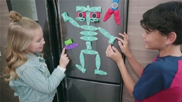 ELASTYCZNE KLOCKI MAGNETYCZNE 3D ZESTAW 34el.