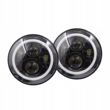 2x 7'' Okrągłe Reflektory LED 75W Hi/Lo