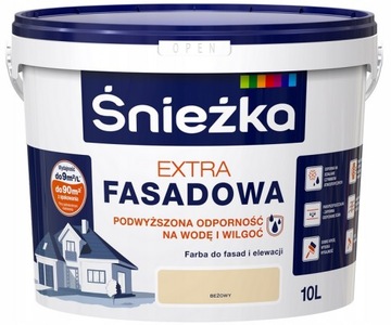 SNIEZKA EXTRA ФАСАДНАЯ ФАСАДНАЯ КРАСКА БЕЖЕВАЯ 10Л