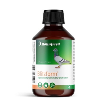 ROHNFRIED Blitzform 250ml podnosi wydolność lotową jod żelazo dla gołębi
