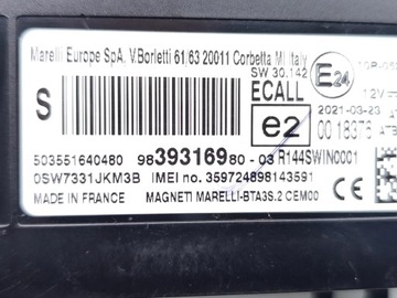 VAUXHALL GRANDLAND X JINÉ JEDNOTKA / MODUL ŘÍZENÍ 1.2 TURBO BENZÍN