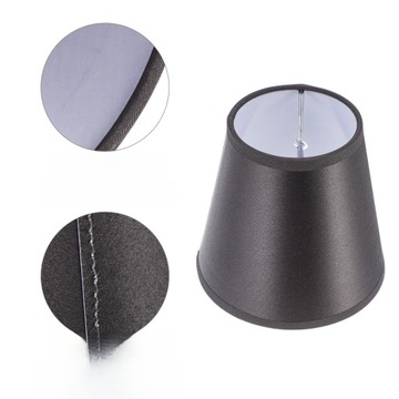 Tkanina abażur lampka nocna żyrandol STOLIK Beczka z klipsem żarówka