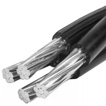 KABEL PRZEWÓD NAPOWIETRZNY ASXSN 4x16 ASX ALUMINIOWY OKRĄGŁY CZARNY 1M