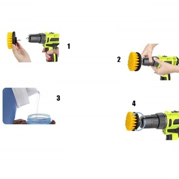 ЩЕТКИ ДЛЯ ЧИСТКИ ДРЕЛИ И ОТВЕРТКИ ДЛЯ ОБИВКИ КОВРОВ НАБОР 3X