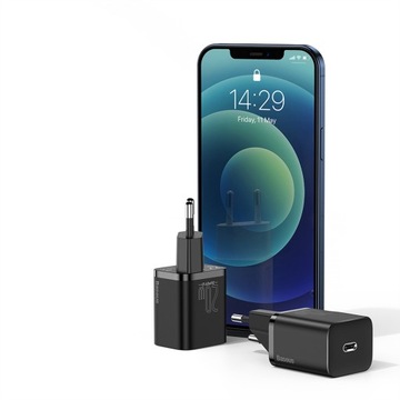 BASEUS ŁADOWARKA SIECIOWA WTYCZKA USB USB-C QC 3.0 PD POWER DELIVERY 20W