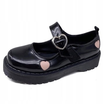 buty na platformie mary jane lolita buty