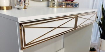 ТЮРОМЫЙ СТОЛИК ДЛЯ МАКИЯЖА И ВИЗАЖА КРУГЛЫЙ ЗЕРКАЛО LOFT 80
