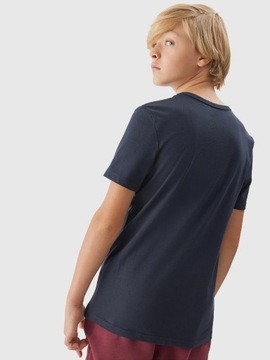 4F ФУТБОЛКА ДЛЯ МАЛЬЧИКОВ, ДЕТСКАЯ ХЛОПКОВАЯ ФУТБОЛКА