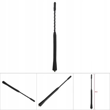 UNIWERSALNA ANTENA SAMOCHODOWA DŁUGI MASZT FM AM 22CM 12V