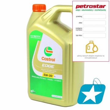 CASTROL EDGE TITANIUM FST 5W30 LL VW 504/507 C3 5L