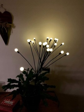 2x Садовые лампы на солнечных батареях 10LED 72см теплые