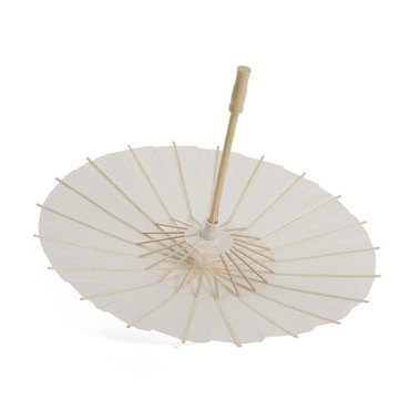 PARASOLKA Z BIAŁEGO PAPIERU 40CM DEKORACJA NA PRZYJĘCIA