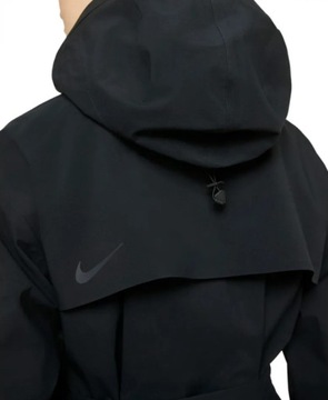 Nike Płaszcz Damski Wodoodporny Trench Z Kapturem Czarny Rozmiar M