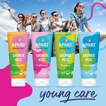 Набор гелей для душа APART Young Care MIX 4x200 мл