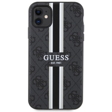 Etui GUESS 4G Printed Stripes MagSafe do iPhone 11