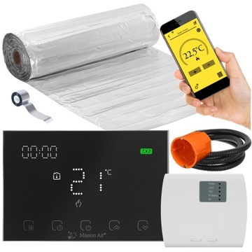 ZESTAW MATA GRZEWCZA grzejna Mission Air pod panele MAL-160W/m² 4m² WiFi