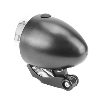 ЧЕРНАЯ СВЕТОДИОДНАЯ РЕТРО ВЕЛОСИПЕДНАЯ ЛАМПА + АККУМУЛЯТОРЫ