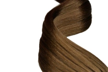 Волосы на резинке, коричневый хвост 10