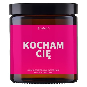 ŚWIECA NA DZIEŃ MAMY, MATKI, UPOMINEK, PREZENT KOCHAM CIĘ 40H PALENIA