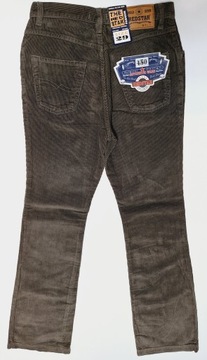 Spodnie sztruksowe damskie rozszerzane nogawki firma Redstar rozmiar 29/34