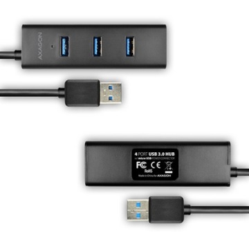 HUE-S2BL Концентратор с 4 портами USB 3.2 Gen 1 для зарядки,