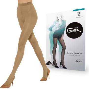 Rajstopy Gatta Laura 20 den lycra, Beige 5-XL