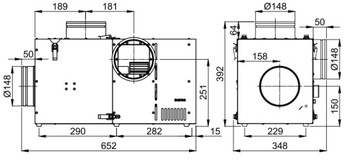 Каминная турбина DARCO 660м3 КАМИННЫЙ ВЕНТИЛЯТОР Байпасный BANAN3-II