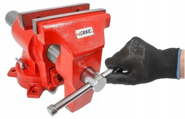 ВРАЩАЮЩИЕСЯ ЗАМОЧНЫЕ ТИСКИ С НАКОВАЛЬНИЦЕЙ, ЧУГУННЫЕ С ДВУМЯ КУЛАЧКАМИ, 150 мм ПРЕМИУМ!!