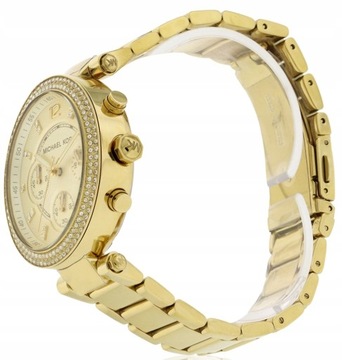 Zegarek Damski Michael Kors MK5354 Złoty z Cyrkoniami Chronograf Neobrite