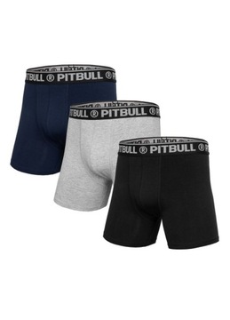 Pit Bull Bokserki męskie 3 pak Pitbull czarne XL