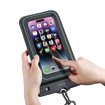 Водонепроницаемый чехол USAMS IP68 ДЛЯ ТЕЛЕФОНА НАСТЕННАЯ СУМКА ДЛЯ ПЛЯЖА И БАССЕЙНА