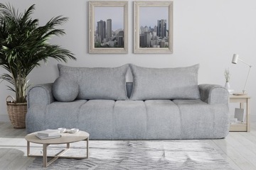 Kanapa sofa PLATINUM BOUCLE z funkcją spania i pojemnik na pościel