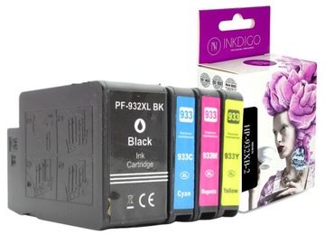 4x Tusze do HP 932 XL 933 XL 6100 6600 6700 CHIP