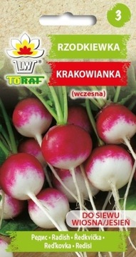 Rzodkiewka Krakowianka Wczesna Nasiona 10g