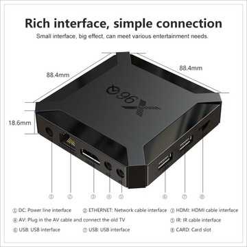 X96Q2 Android 10.0 4K H616 Сетевая ТВ-приставка Android TV BOX