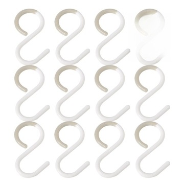 КРЮЧКИ ПЛАСТИКОВЫЕ S 12ШТ ДЛЯ КЛЮЧЕЙ И ПОЛУЧЕНИЙ (L)