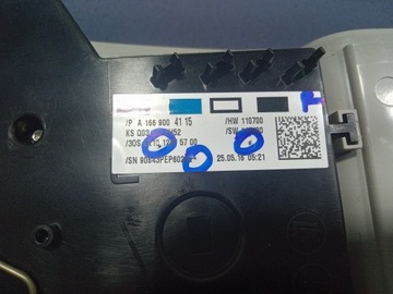 MERCEDES GLS X166 LAMPA POLSTROVÁNÍ PŘEDNÍ A1669004115