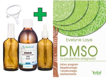 DMSO 99% 250ml atomizer + pipeta + lejek + książka