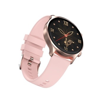 Smartwatch zegarek dla kobiety dziewczyny Motive 7C różowo-złoty SW71