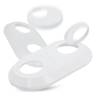 ROSETTE MASKING ROSETTE Трубы 28 мм БЕЛЫЙ ДВОЙНОЙ Разъемная крышка WB