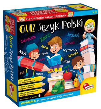 QUIZ JĘZYK POLSKI GRA MAŁY GENIUSZ Lisciani
