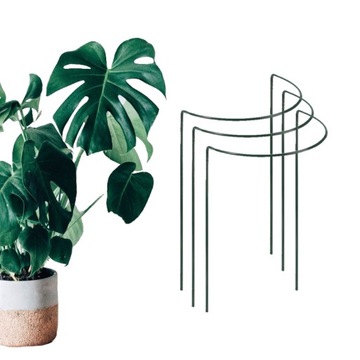 Podpórka do monstery 45 cm zielona 3 sztuki metal