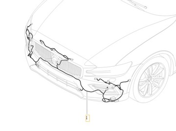 VOLVO S60 III V60 II SVAZEK INSTALACE NÁRAZNÍK PŘEDNÍ